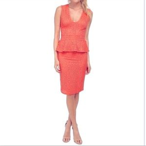 BCBG Juliene Peplum Bodycon Dress